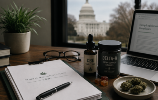 Attorney reviewing proposed federal hemp regulations and THC product compliance updates for 2026